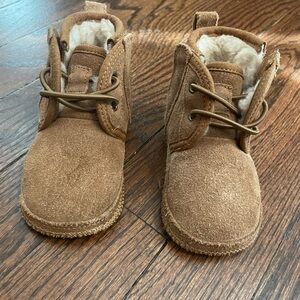 Cozy Brown Suede Baby Boots